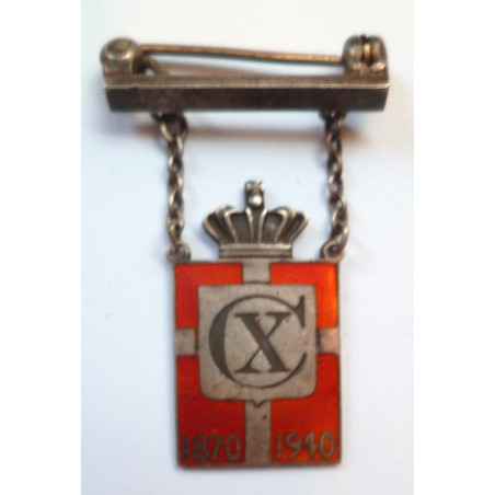 Denmark Patriotic Anniversary 1870 1940 Badge By Jensen