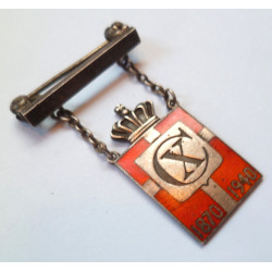 Denmark Patriotic Anniversary 1870 1940 Badge By Jensen
