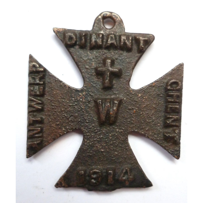 WW1 British Propaganda Iron Cross 1914 Amiens Rheims Louvain