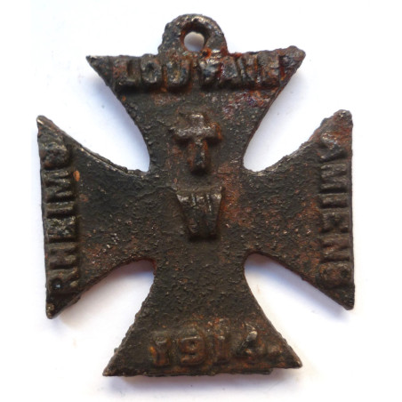 WW1 British Propaganda Iron Cross 1914 Amiens Rheims Louvain WW1 British Propaganda Iron Cross 1914 Amiens Rheims Louvain
