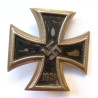 WWII German Iron Cross 1st Class Maker Marked 20