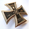WWII German Iron Cross 1st Class Maker Marked 20
