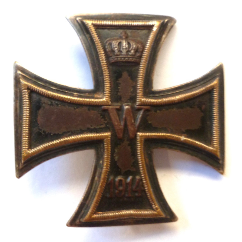 WW1 German Iron Cross 1st Class Non Maker Marked