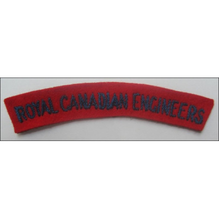 WW2 Royal Canadian Engineers Cloth Shoulder Title.