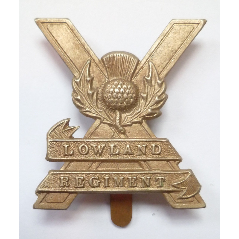 WW2 Lowland Regiment Cap Badge British Army