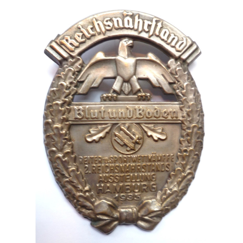 German 1935 Blut Und Boden Reichsnährstand Sports Event Badge
