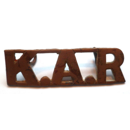 King's African Rifles Cap Badge Shoulder Title King's African Rifles Cap Badge Shoulder Title