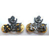 Pair Royal Green Jackets Shoulder Titles