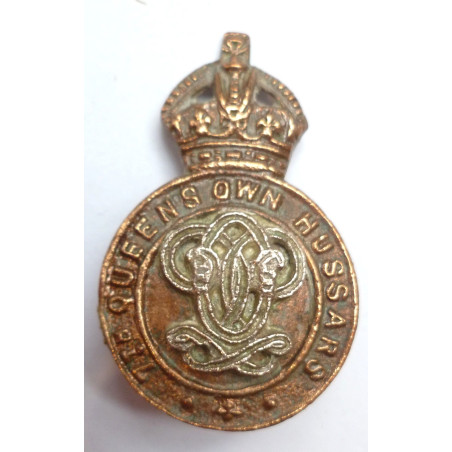 7th Queen's Own Hussars Cap Badge - Kings's Crown British Army
