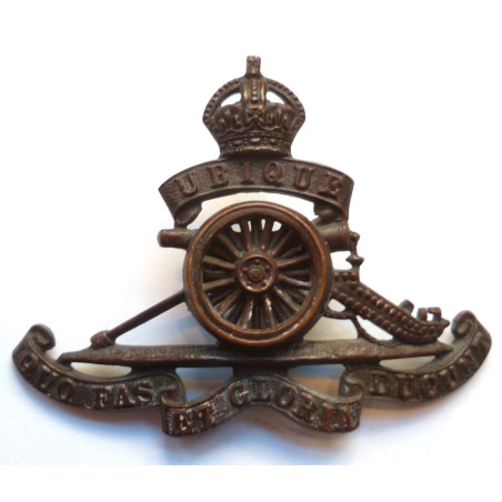 Royal Artillery Officers Bronze Cap Badge - British Army