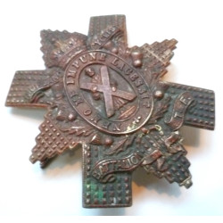 Highland Cyclist Territorial Force Glengarry/Cap Badge - British Army