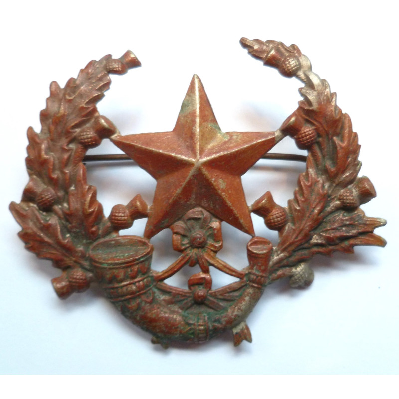 WW1 Cameronians (Scottish Rifles) Glengarry badge - British Army