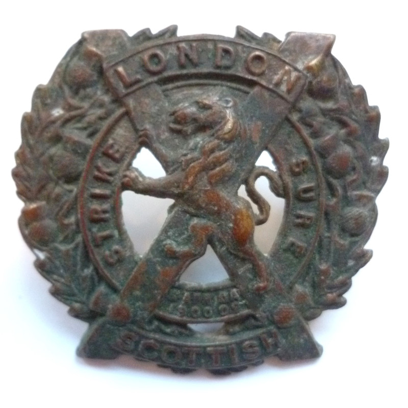 London Scottish Regiment Cap Badge - British Army Insignia