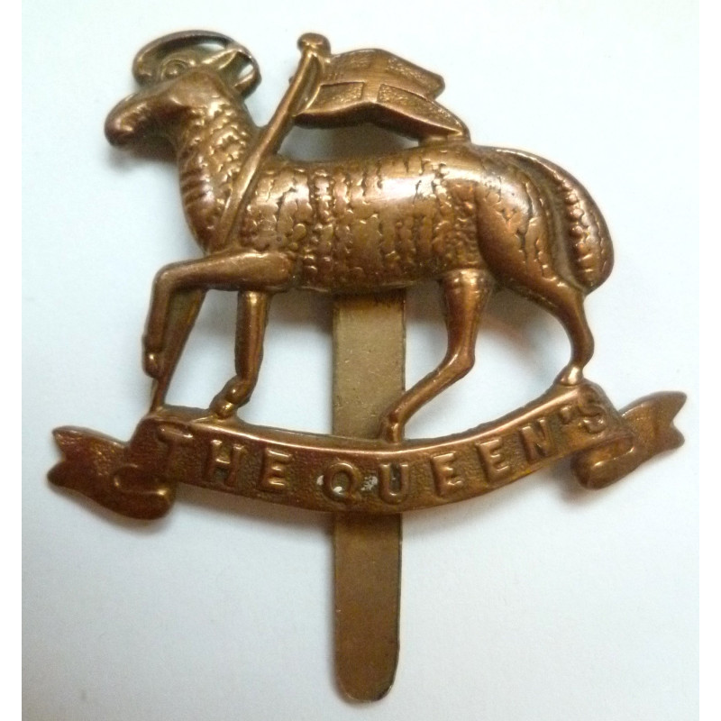 Queen's Royal Regiment (West Surrey) Cap Badge - British Army Insignia