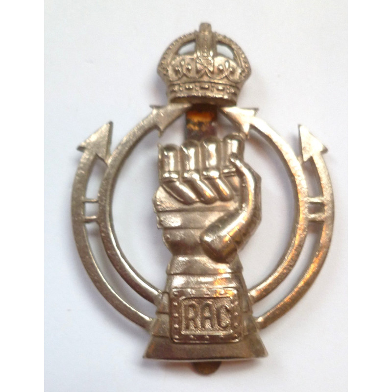 WW2 Royal Armoured Corps Cap Badge RAC - British Army Insignia