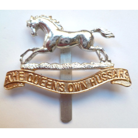 The Queen's Own Hussars Staybrite Cap Badge - British Army Insignia