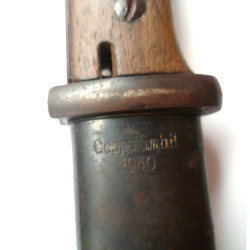 German WW2 K98 Bayonet By Coppel G.m.b.H 1940 With Matching Numbers