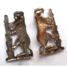 Pair Warwickshire Yeomanry Officer's Collar Badges