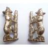 Pair Warwickshire Yeomanry Officer's Collar Badges