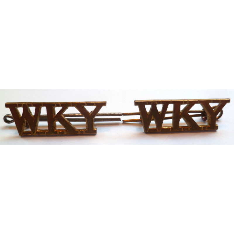 Pair West Kent Yeomanry Shoulder Titles