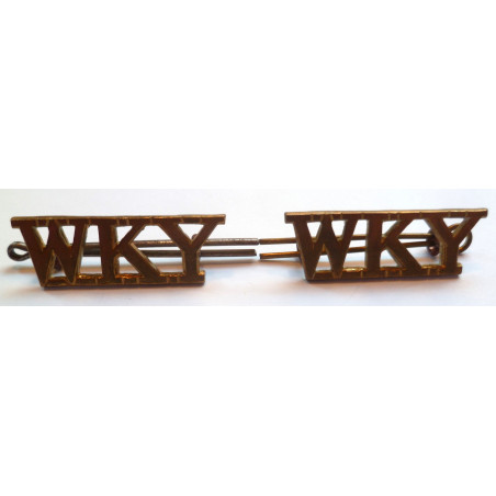 Pair West Kent Yeomanry Shoulder Titles