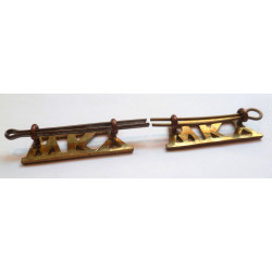 Pair WW1 West Kent Yeomanry Shoulder Titles