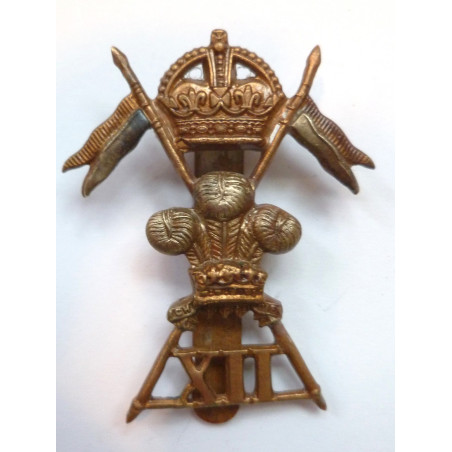 12th Lancers Cap Badge - British Military 12th Lancers Cap Badge - British Military