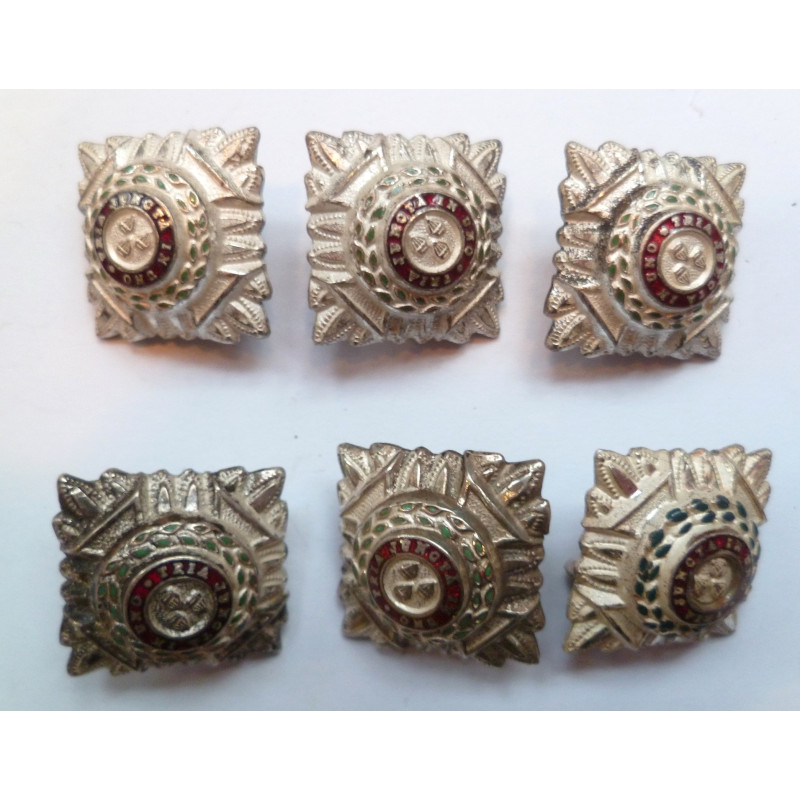 6 X Officers Rank Star/Pip Insignia Silver Plated for a Captain