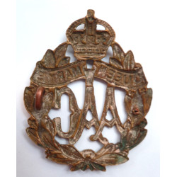 WW1 Queen Mary's Army Auxiliary Corps QMAAC Cap Badge