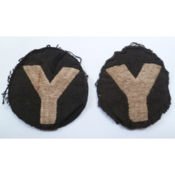 Pair British Army 5th Division Formation Sign