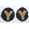 Pair British Army 5th Division Formation Sign