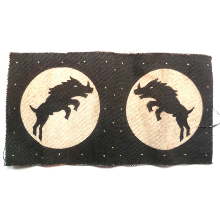 Pair British Army 30th Corps Uncut Formation Signs