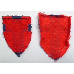Pair 21st Army Group GHQ Printed Formation Signs British Army