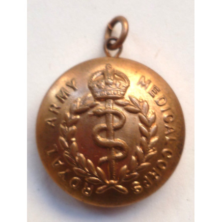 Royal Army Medical Button turned into a Locket For Photograph Royal Army Medical Button turned into a Locket For Photograph