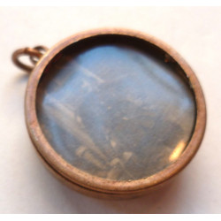 Royal Army Medical Button turned into a Locket For Photograph