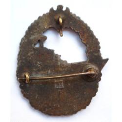 German WWII Destroyer Badge by Maker JFS