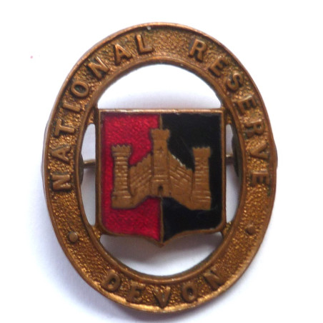 WW1 Devonshire National Reserve Home Front Lapel Badge WW1 Devonshire National Reserve Home Front Lapel Badge