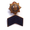 WW1 Army Service Corps Lapel Badge with 5 War Service Stripes