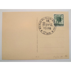 Postcard of Adolf Hitler 10 April 1938