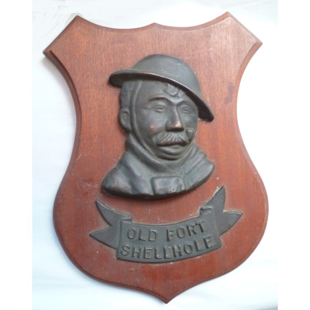 Old Bill Plaque Old Fort Shell hole Plaque Moth Club
