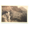 WW2 German Postcard Adolf Hitler - "A Quite Hour in Berchtesgadner"