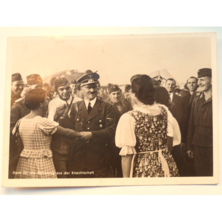 WW2 German Postcard Adolf Hitler in Poland - Heinrich Hoffmann