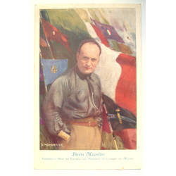 Italian Postcard - Benito Mussolini