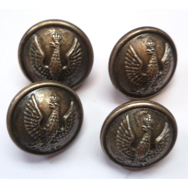4 x Polish WW2 Buttons 21mm