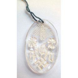 WW2 German WHW Glass Badge