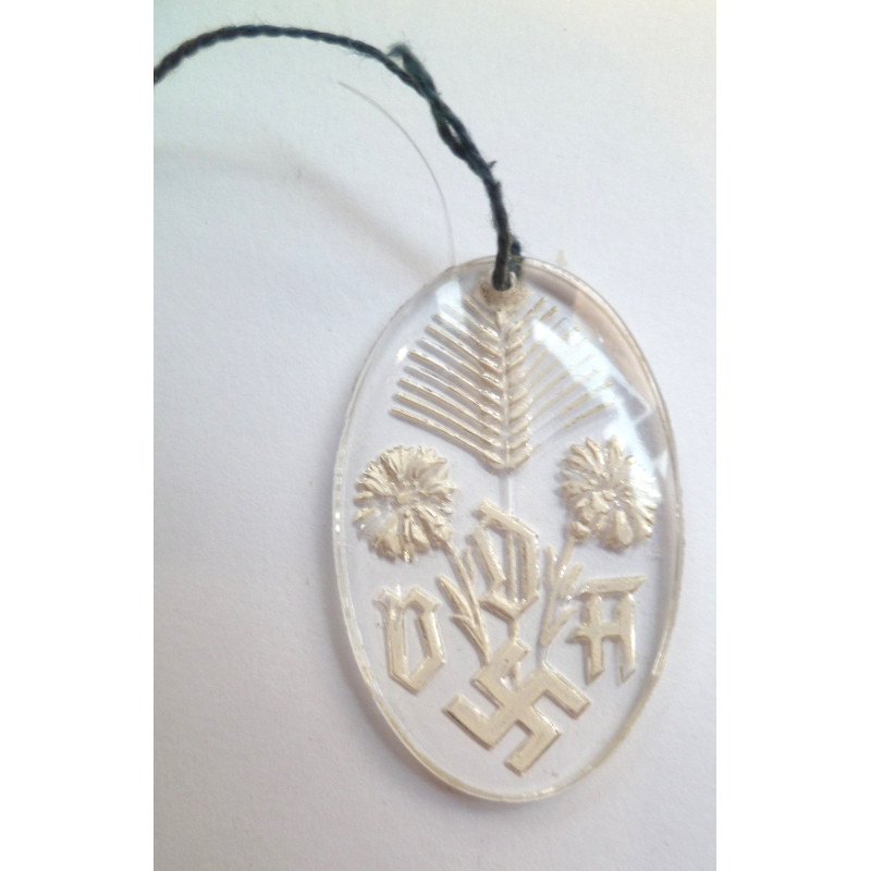 WW2 German WHW Glass Badge