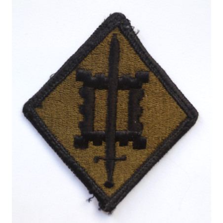 US Army 18th Engineer Brigade Cloth Patch Badge Subdued