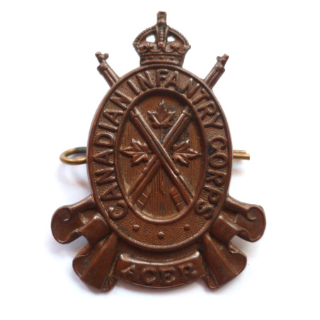 WW2 Canadian Infantry Corps Cap Badge WW2 Canadian Infantry Corps Cap Badge