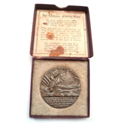 1915 Lusitania Medal, British Propaganda issue, in original box