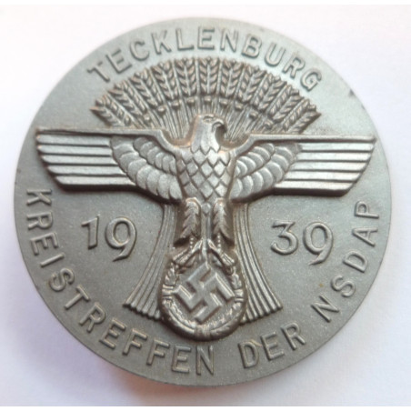 WW2 German 1939 Kreistreffen der NSDAP Badge Tecklenburg Council Day WW2 German 1939 Kreistreffen der NSDAP Badge Tecklenburg Council Day